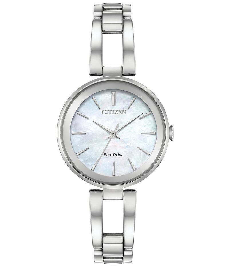 シチズン レディース 佩び物 ウォッチ プルオーバー Citizen Women\u0027s Axiom Three Hand Stainless Steel Bracelet Watch Silver しろがね色