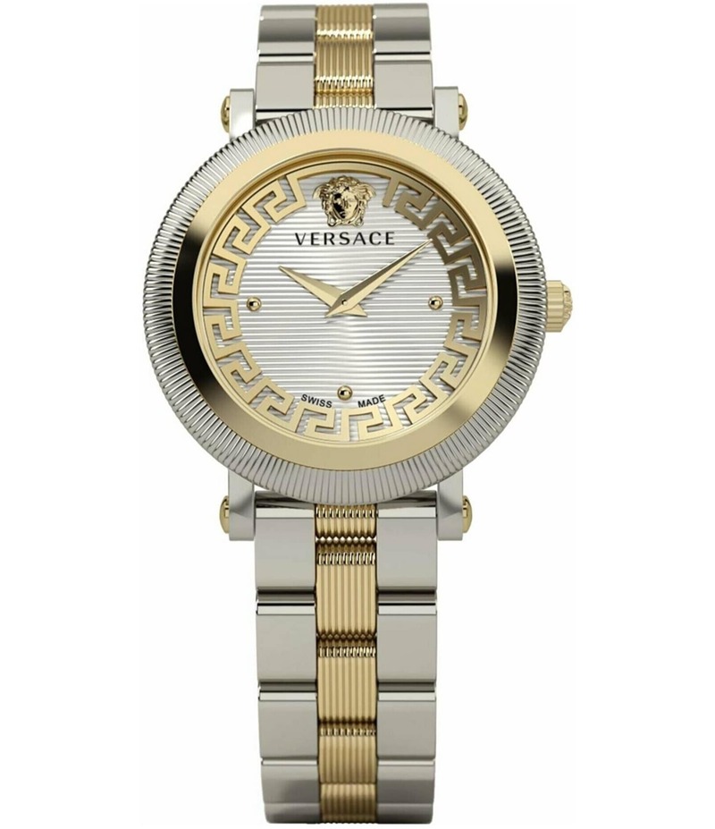 ヴェルサーチ レディース アクセサリー 腕時計 Tシャツ Versace Women's Greca Flourish Quartz Analog Two Tone Stainless Steel Bracelet Watch Two Tone｜ReVida 店 212,900円