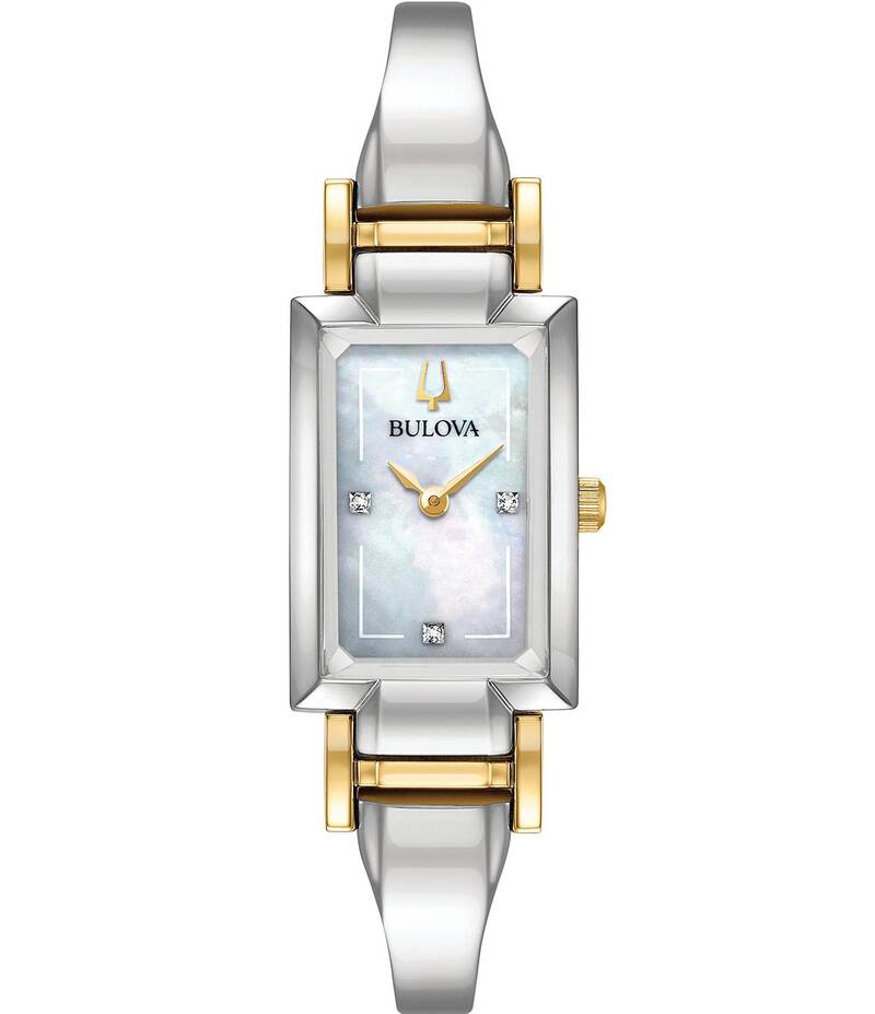 ブロバ レディース 佩び物 ウォッチ プルオーバー Bulova Women\u0027s Classic Quartz Analog Two Tone Stainless Steel Bangle Bracelet Watch Two Tone