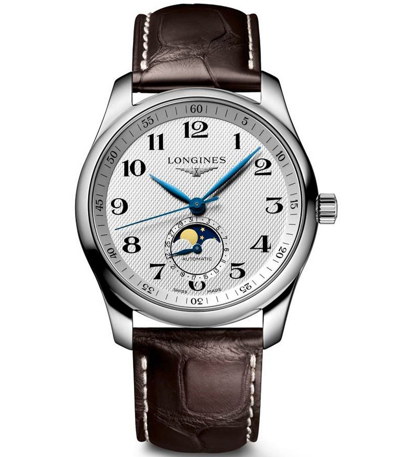 ロンジン レディース 付属品 ウオッチ なめし革 Longines Men\u0027s Master Collection Automatic Brown Leather Strap Watch Brown 赤銅色 腕時計-レディース腕時計