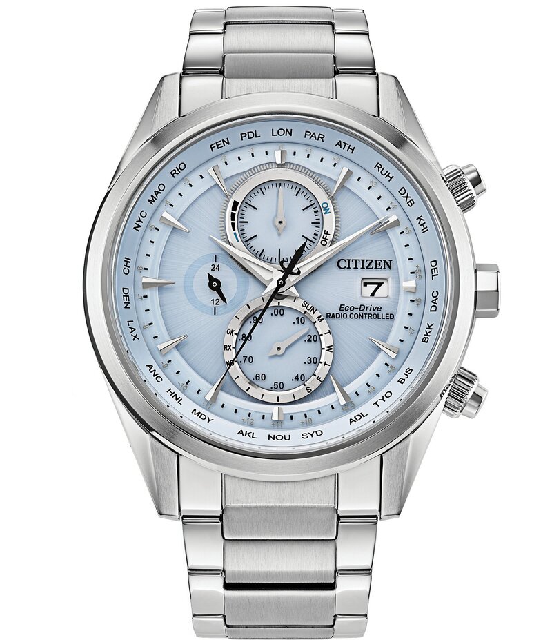 シチズン レディース 付属品 ウオッチ プルオーバー Citizen Men\u0027s Sport Luxury Chronograph Stainless Steel Bracelet Watch Silver しろがね色