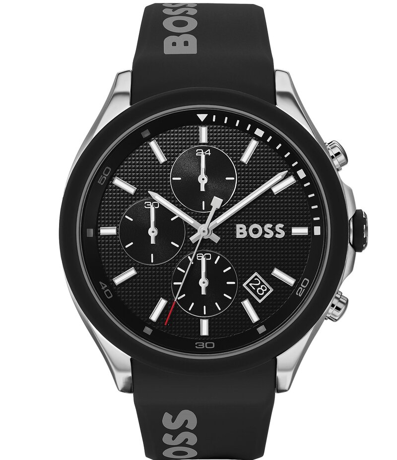 ヒューゴボス レディース 佩び物 ウォッチ Hugo Boss Men\u0027s Velocity Watch Black 黒いこと