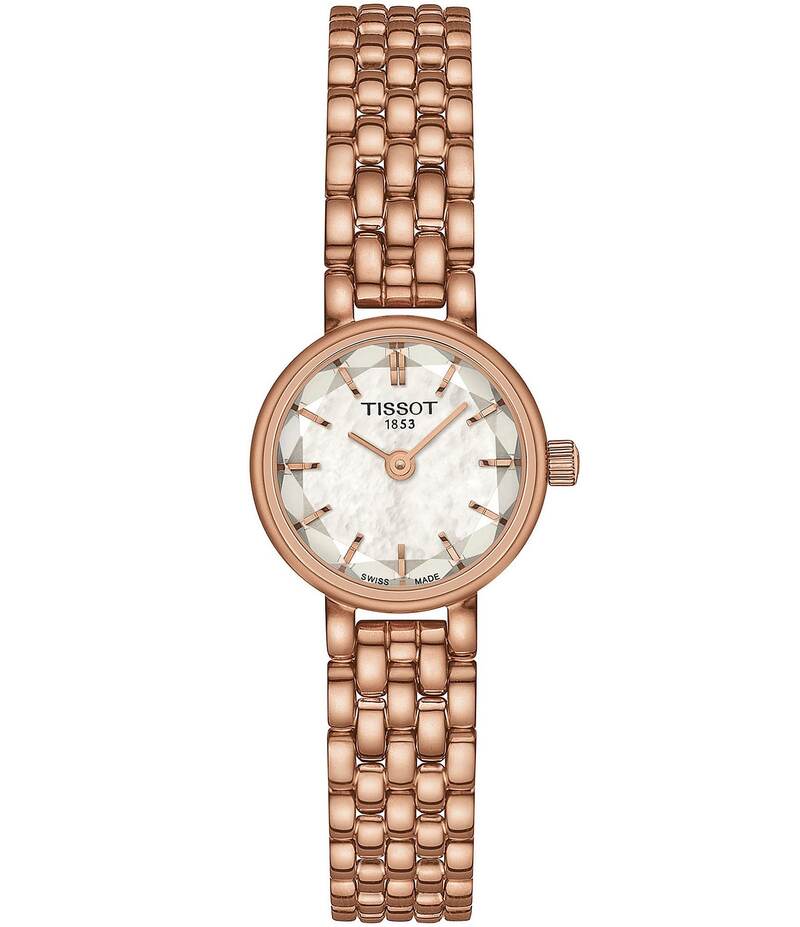 ティソット レディース アクセサリー 腕時計 Tシャツ Tissot Women Lovely Quartz Analog Rose Gold Tone Stainless Steel Bracelet Watch Rose Gold ゴールド