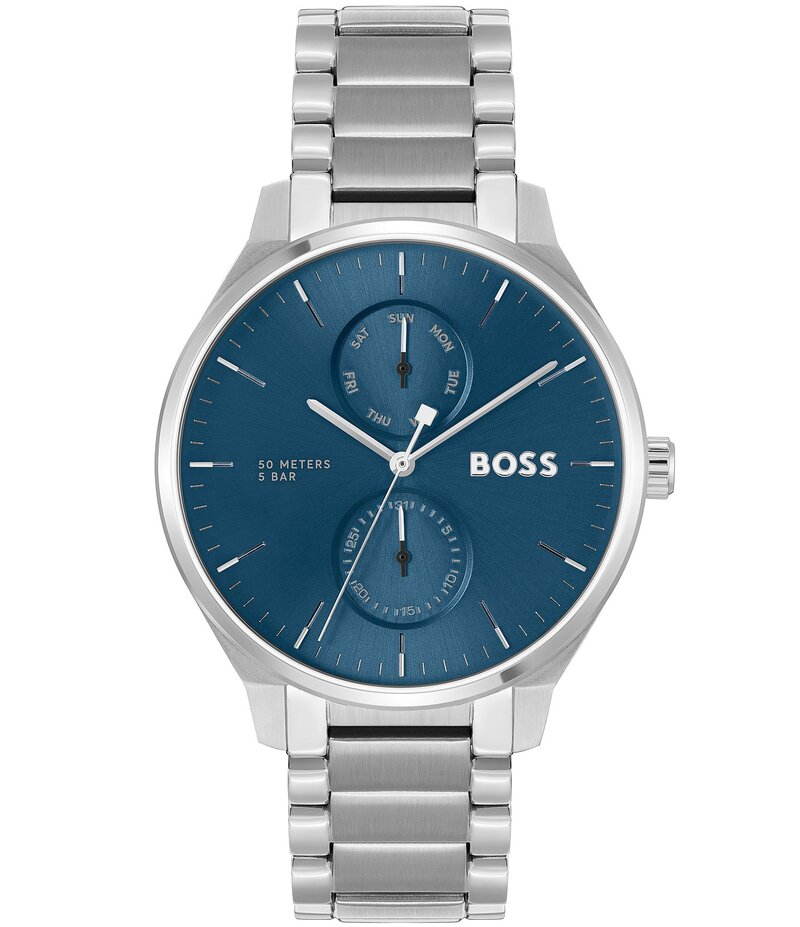 ヒューゴボス レディース アクセサリー 腕時計 Tシャツ Hugo Boss Men's Tyler Multifunction Stainless Steel Bracelet Watch Silver シルバー
