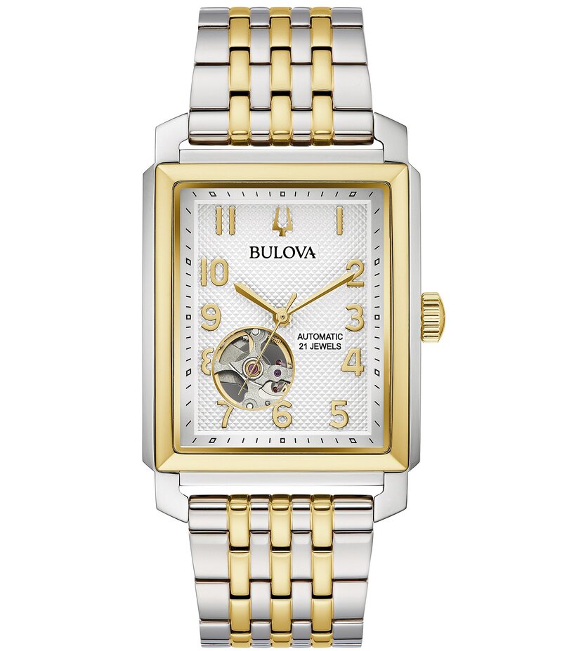 ブロバ レディース アクセサリー 腕時計 Bulova Men Two Tone Strap Mechanical Sutton Collection Watch Two Tone