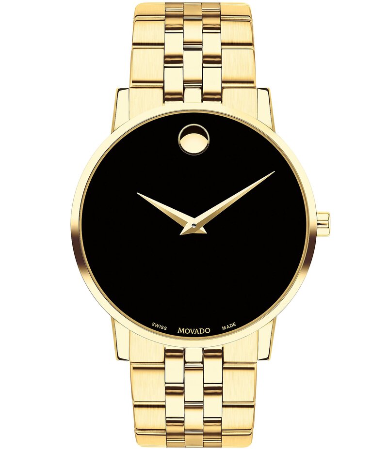 モバド レディース アクセサリー 腕時計 Movado Museum Classic Gold-Toned Link Bracelet Watch Gold-Tone ゴールド