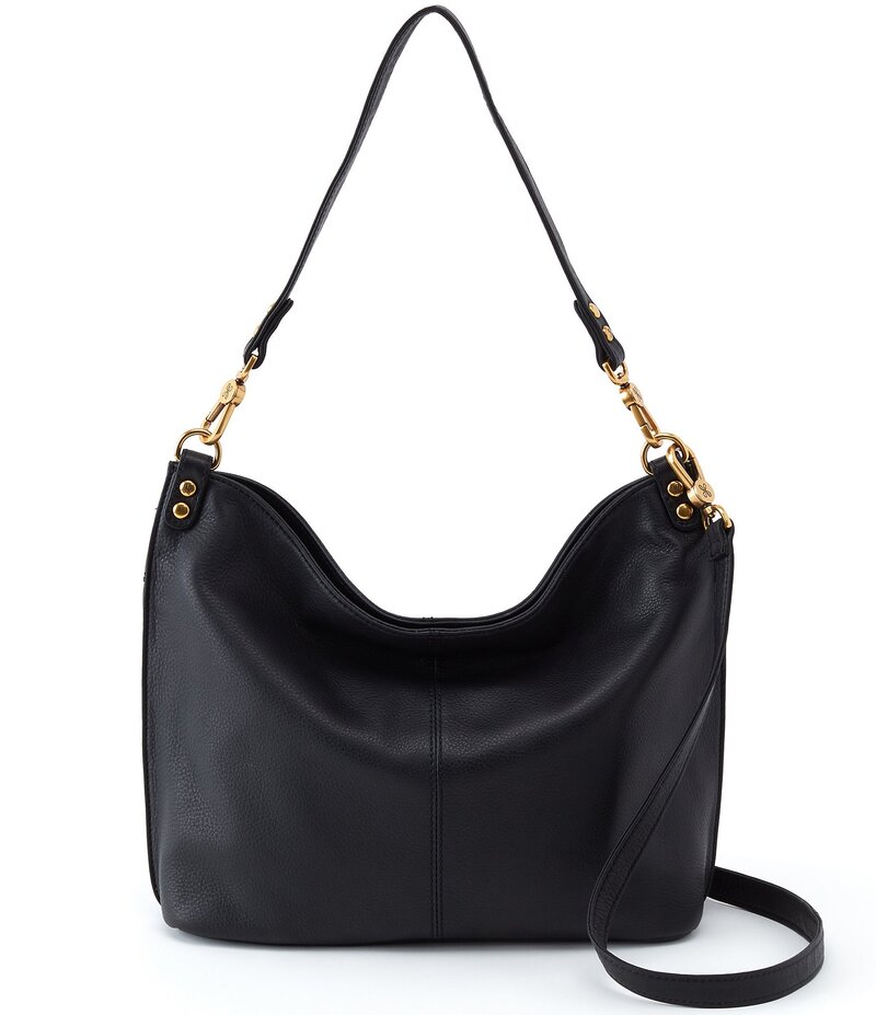 ホボ レディース バッグ ショルダーバッグ Pier Gold Hardware Convertible Hobo Crossbody Bag Black ブラック