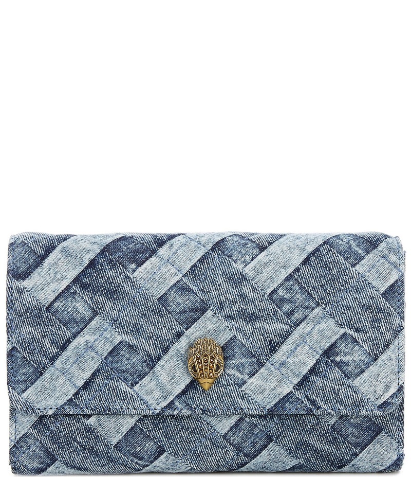 カートジェイガーロンドン レディース バッグ ショルダーバッグ デニム Kurt Geiger London Kensington Denim Wallet On Chain Crossbody Bag Denim デニム|ReVida 店