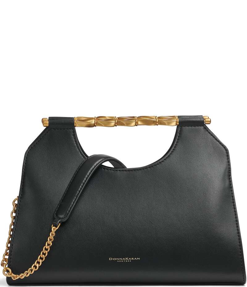 ダナキャラン レディース バッグ ショルダーバッグ Donna Karan Commack Clutch Bag Black/Gold ブラック|ReVida 店