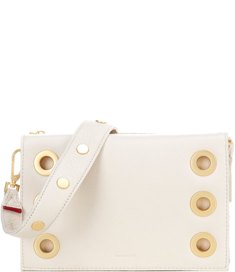 ハミット レディース 御徒面子 ショルダーバッグ Hammitt Montana Small Clutch Calla Lily White/Brushed Gold 白いこと