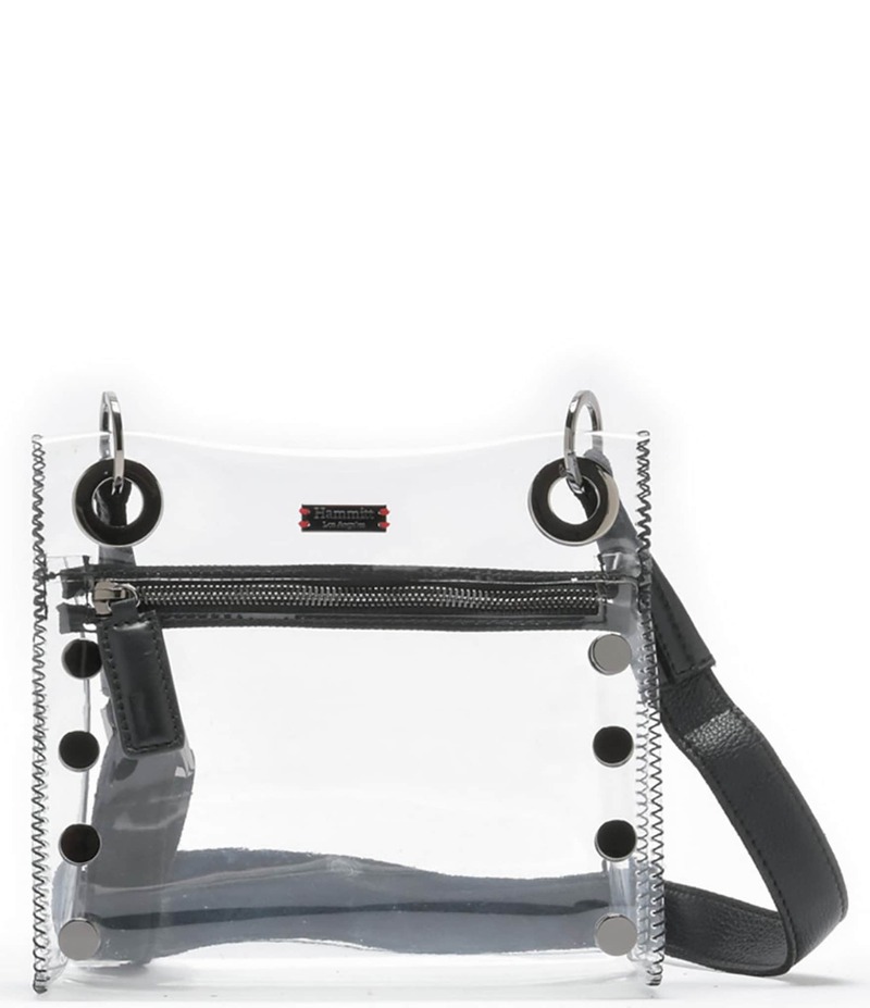 ハミット レディース バッグ ショルダーバッグ Hammitt Tony Small Clear Grommet Black Studded Crossbody Bag Clear/Gunmetal/Black ブラック