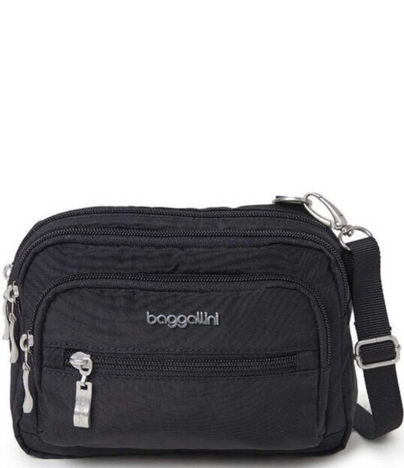 バッガリーニ レディース バッグ ショルダーバッグ Baggallini Triple Zip Crossbody Bag Black ブラック