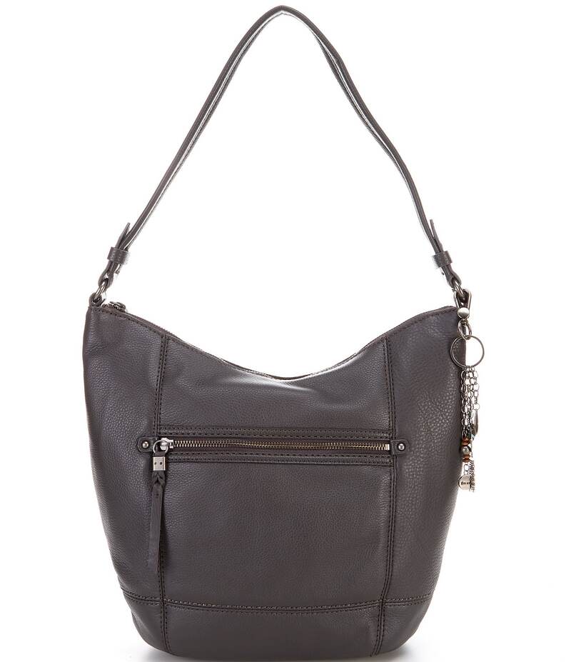 sequoia セコイア　黒本革レザーバッグ　ハンドショルダー　メタルリング sequoia セコイア黒本革レザーバッグハンドショルダーメタルリング