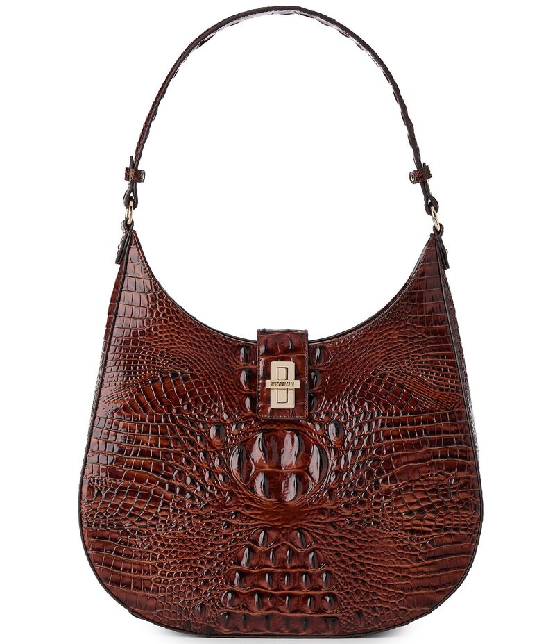 ブランミン レディース バッグ ショルダーバッグ BRAHMIN Melbourne Fallon Hobo Shoulder Bag Pecan