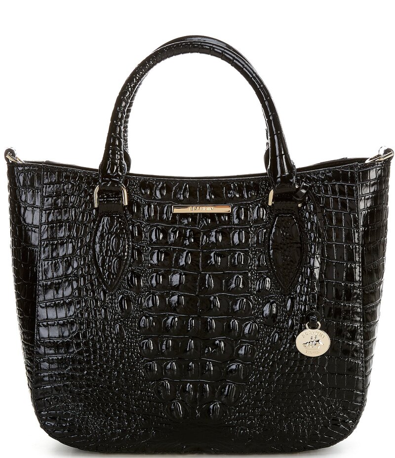 ブランミン レディース バッグ ハンドバッグ BRAHMIN Melbourne Collection Black Small Lena Satchel Bag Black ブラック