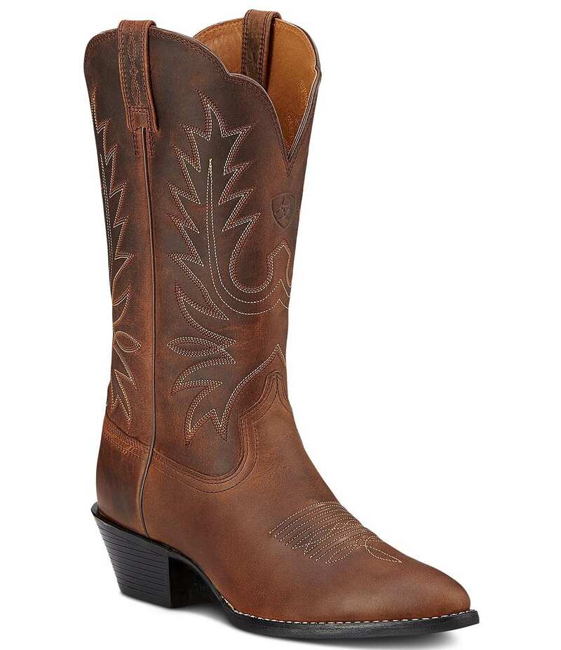 アリアト レディース シューズ ブーツ・レインブーツ レザー Ariat Heritage R Toe Leather Western Boots Brown ブラウン|ReVida 店