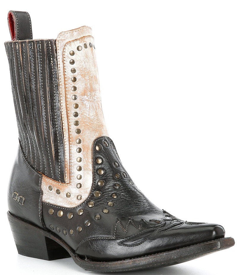 ベッドステュ レディース シューズ ブーツ・レインブーツ レザー Bed Stu Raise Leather Western Inspired Booties Black Rustic/Nectar Lux ブラック｜ReVida 店