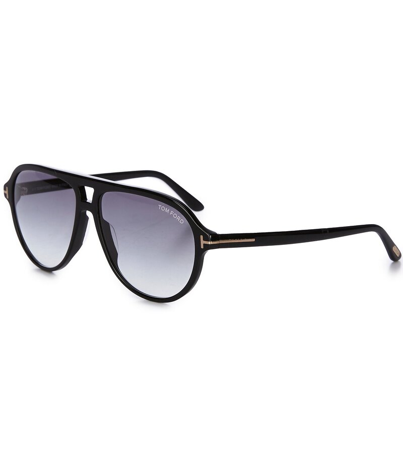 トム・ジェラルド・r・フォード レディース 付属品 サングラス・アイウェア TOM FORD Women\u0027s Karmen 57粍 Aviator Sunglasses Shiny Black/Smoke Grey 黒いこと