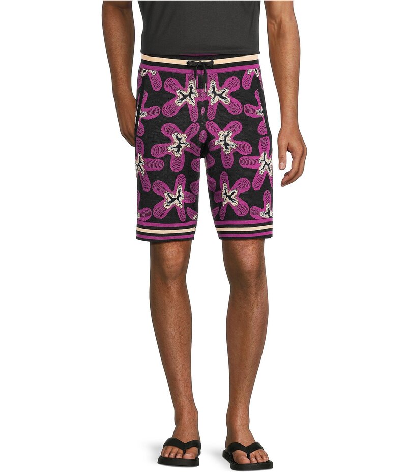 ムラノ メンズ ボトムス ハーフパンツ・ショーツ ショートパンツ Murano Interdimensional Collection Geo Jacquard 8 Inseam Shorts Black ブラック 8,345円