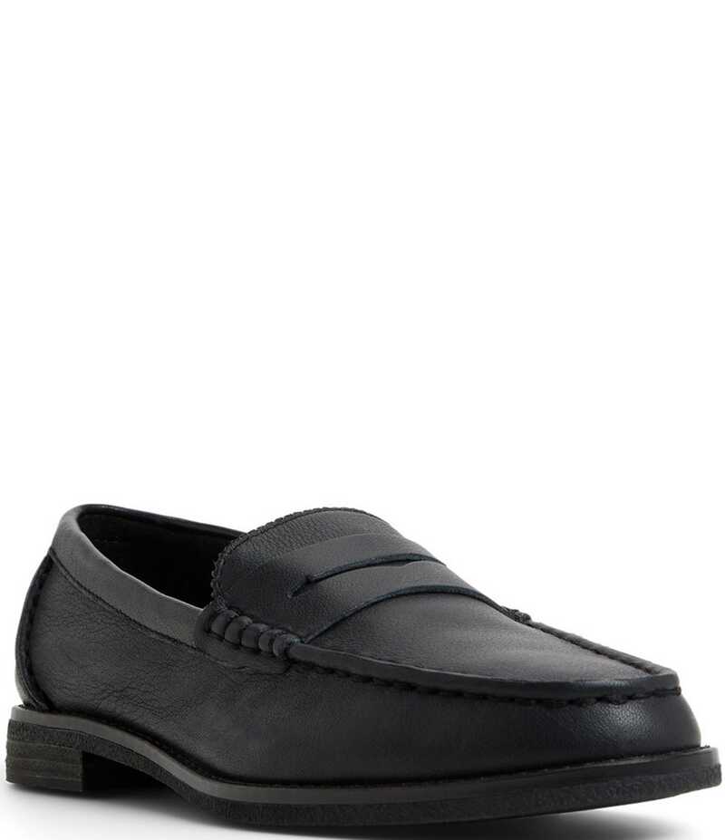 スペリー レディース シューズ スリッポン・ローファー レザー ローファー Sperry Women's Seaport Penny Leather Loafers Black/Black ブラック｜ReVida 店