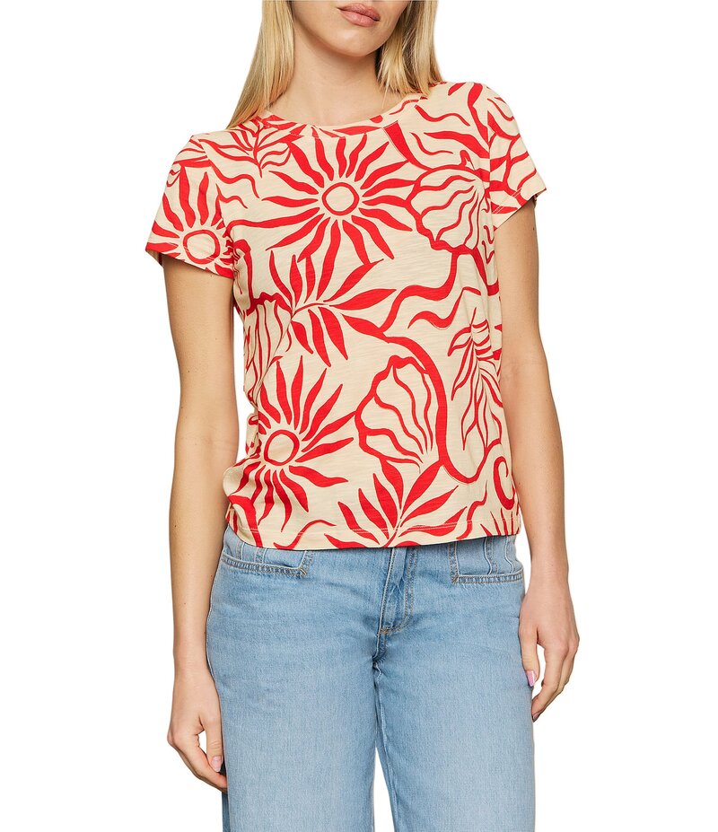 サンクチュアリー レディース トップス シャツ クルーネック Tシャツ Sanctuary The Perfect Tee Sunny Crew Neck Short Sleeve Top Sunny Riva
