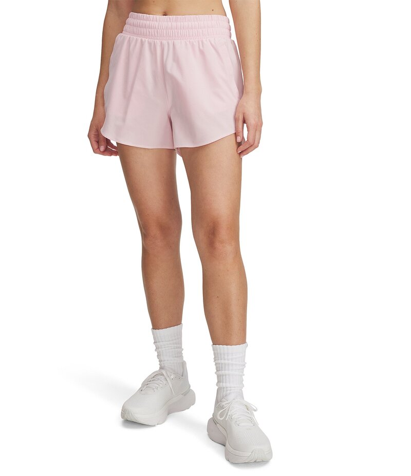 アンダーアーマー レディース ボトムス ハーフパンツ・ショーツ ショートパンツ Under Armour Stretch Woven Flex High Rise 3 Pull-On Shorts Prime Pink ピンク