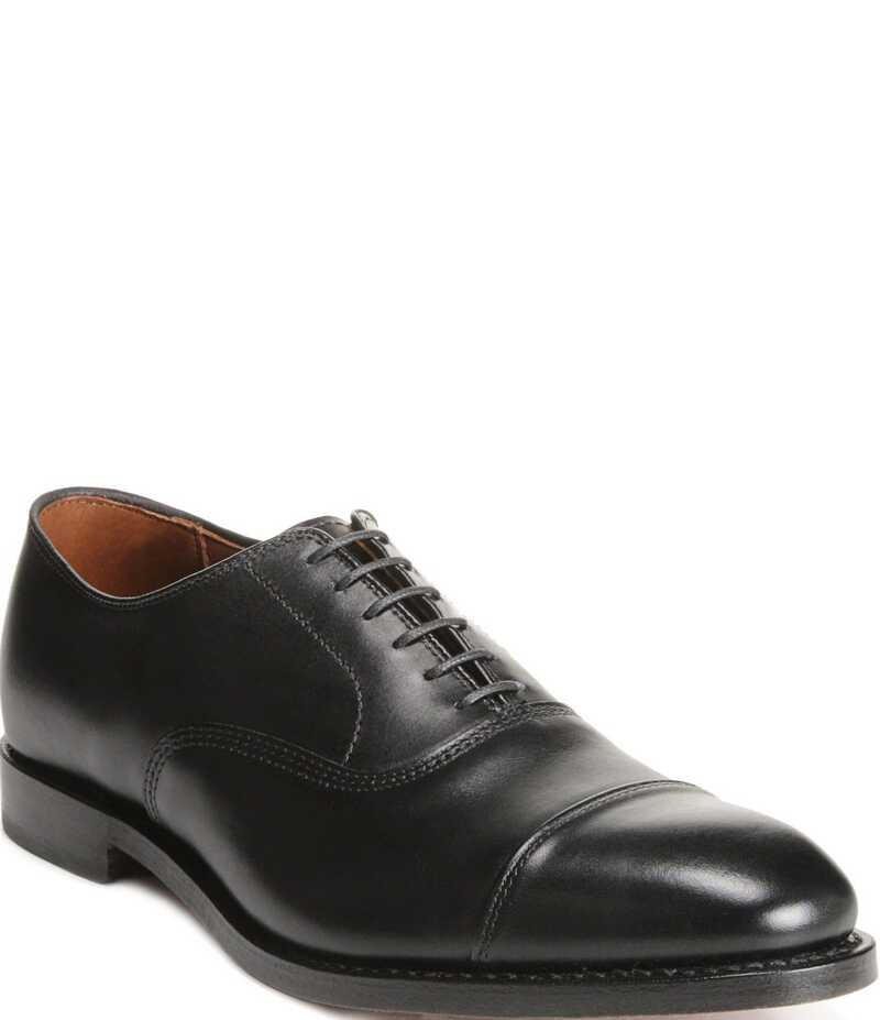 アレンエドモンズ メンズ シューズ ドレスシューズ オックスフォード ワンピース キャップ レザー Allen-Edmonds Men's Park Avenue Cap-Toe Leather Dress Oxfords Black ブラック