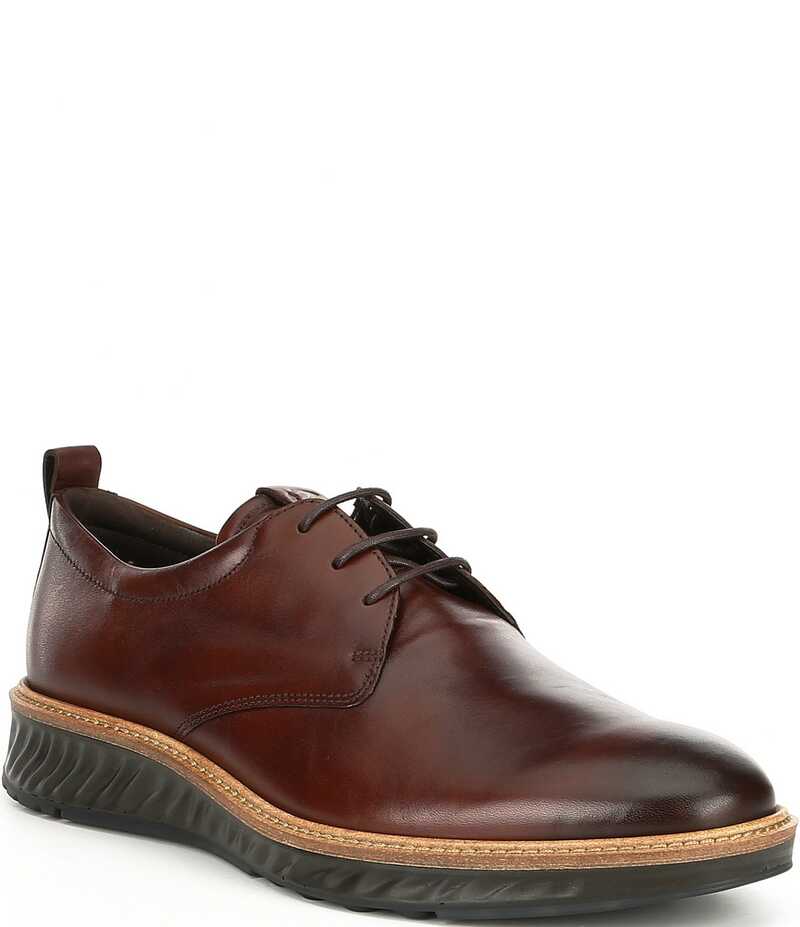 エコー メンズ シューズ ドレスシューズ オックスフォード スニーカー ワンピース レザー ECCO Men's ST1 Hybrid Leather Plain Toe Dress Sneaker Oxfords Cognac