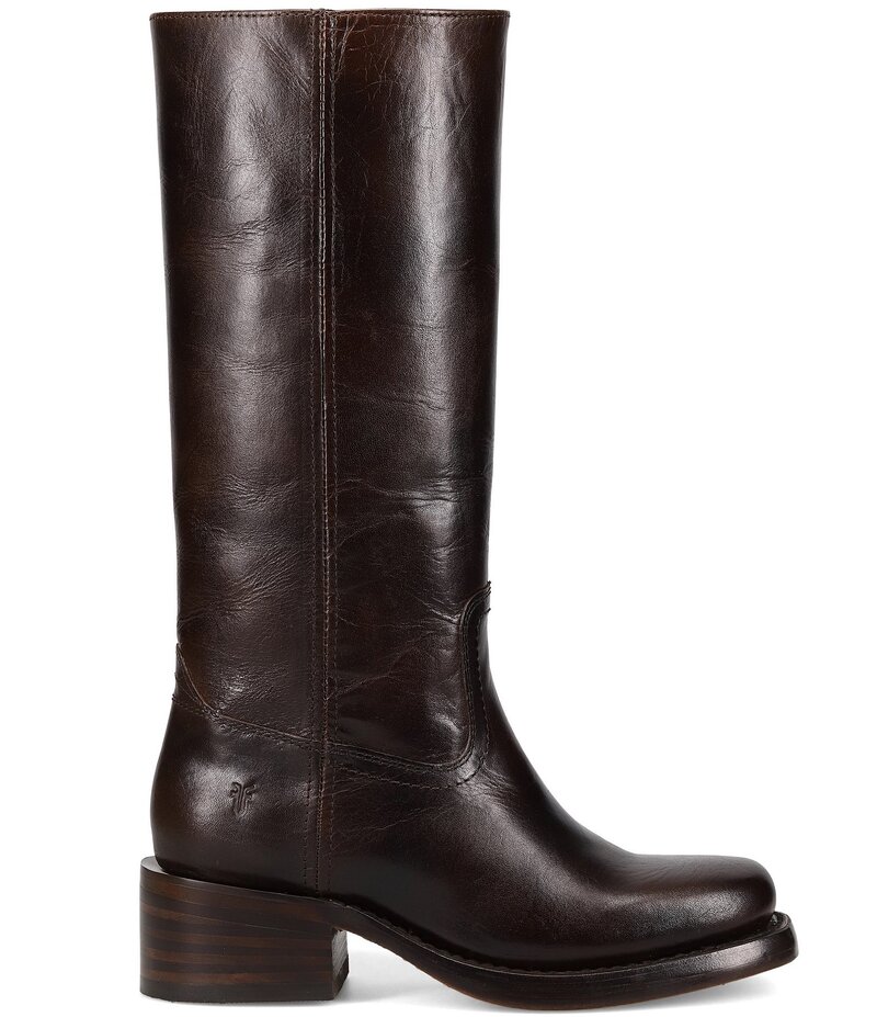 フライ レディース シューズ ブーツ・レインブーツ トール ブーツ レザー Frye Campus Tall Leather Riding Boots Bourbon