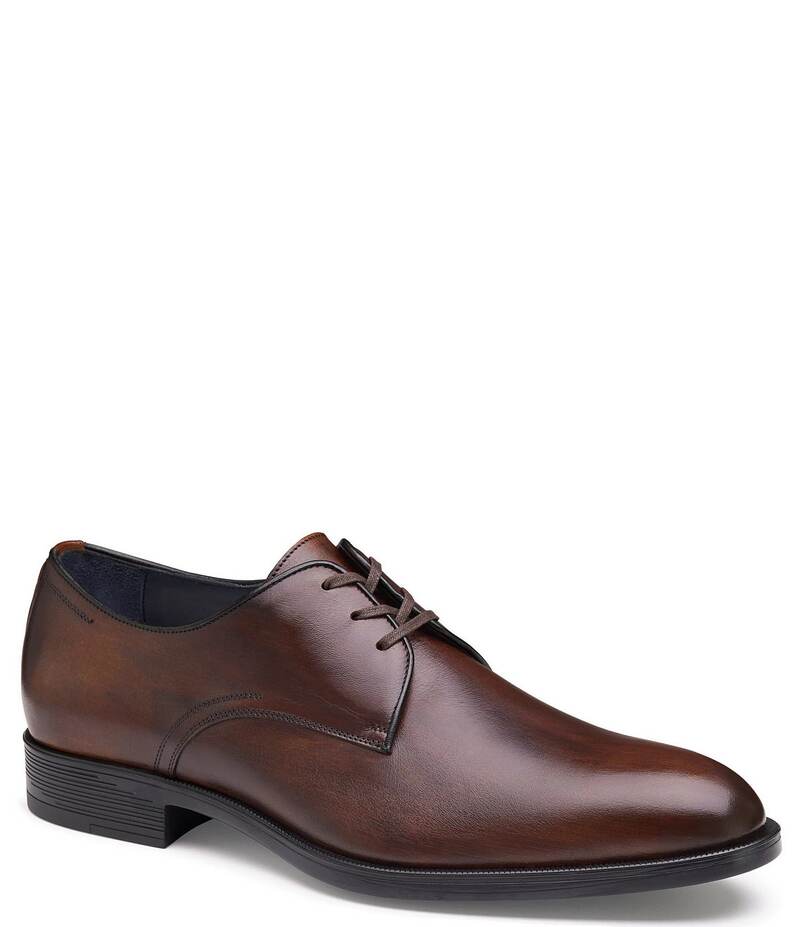 ジョンストンアンドマーフィー メンズ シューズ ドレスシューズ オックスフォード Johnston & Murphy Collection Men's Flynch Plain Toe Calfskin Oxfords Mahogany