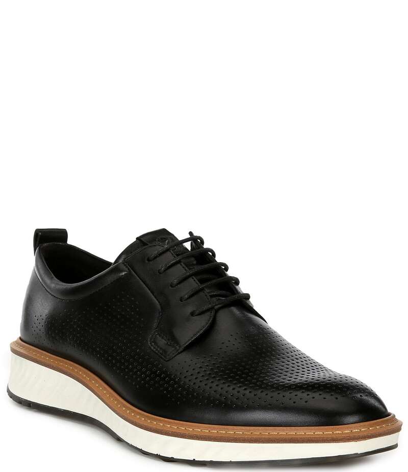 エコー メンズ シューズ ドレスシューズ スニーカー レース ECCO Men's St.1 Hybrid Lace-Up Sneakers Black ブラック