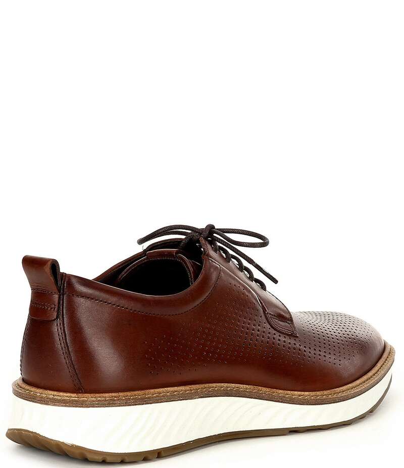 エコー メンズ シューズ ドレスシューズ スニーカー レース ECCO Men's St.1 Hybrid Lace-Up Sneakers Cognac