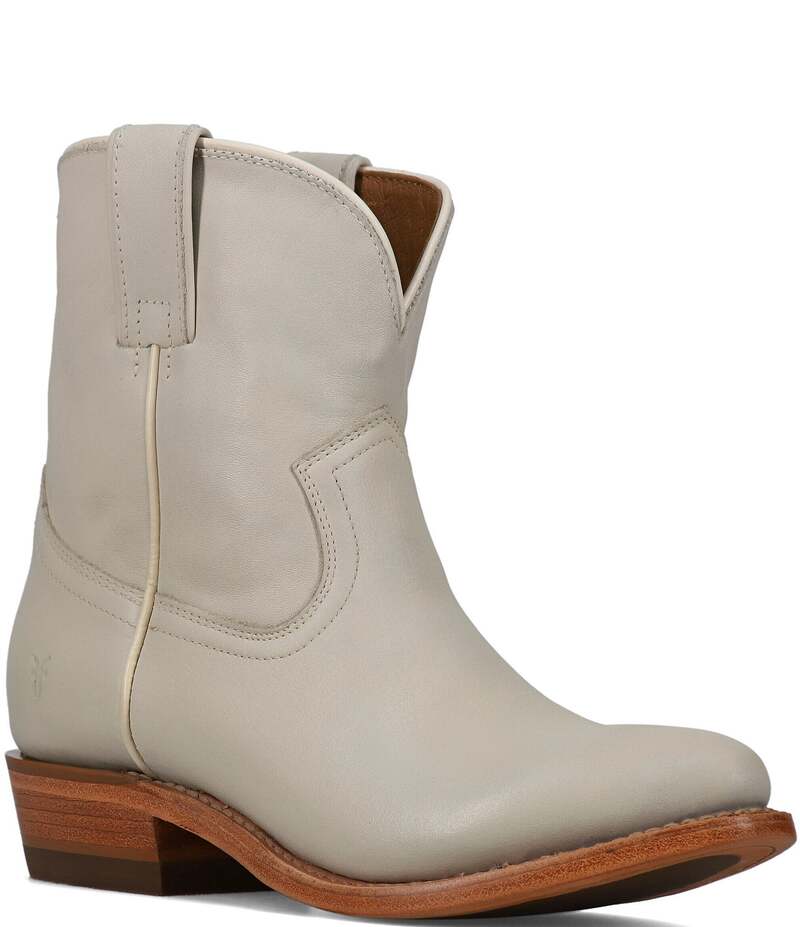 フライ レディース シューズ ブーツ・レインブーツ レザー Frye Billy Leather Western Booties Ivory アイボリー