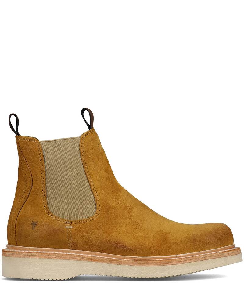 飛球 メンズ シューズ ブーツ・レインブーツ スエードクロス チェルシー ブーツ Frye Men\u0027s Hudson Suede Chelsea Work Boots Golden Rod