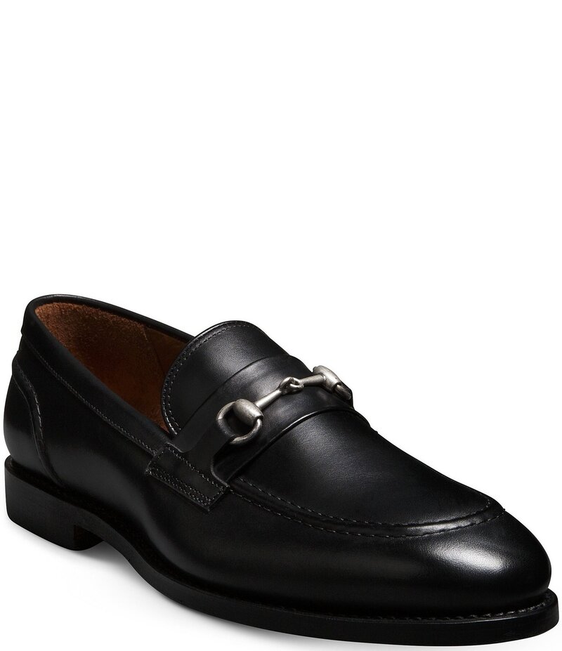 アレンエドモンズ メンズ シューズ スリッポン・ローファー なめし革 置き目毛革 Allen-Edmonds Men\u0027s Randolph Bit Buckle Calfskin Leather Loafers Black 黒いこと