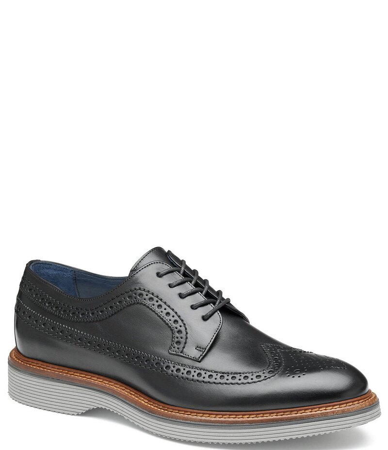 ジョンストンアンドマーフィー メンズ シューズ ドレスシューズ ウィングチップ オックスフォード Johnston & Murphy Collection Men's Jenson Calfskin Wingtip Oxfords Black ブラック