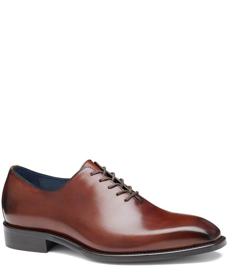 ジョンストンアンドマーフィー メンズ シューズ ドレスシューズ オックスフォード Johnston & Murphy Collection Men's Larson Calfskin One Piece Plain Toe Oxfords Mahogany