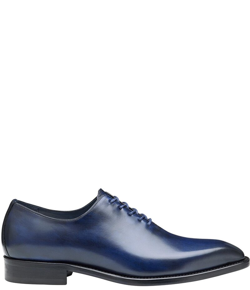 ジョンストンアンドマーフィー メンズ シューズ ドレスシューズ オックスフォード Johnston & Murphy Collection Men's Larson Calfskin One Piece Plain Toe Oxfords Navy ネイビー