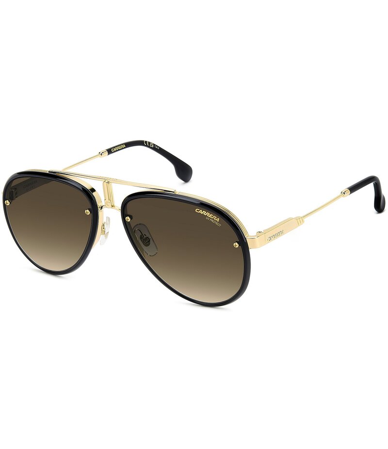 カレーナ レディース 付属品 サングラス・アイウェア Carrera Unisex Glory 58粍 Aviator Sunglasses Black 黒いこと