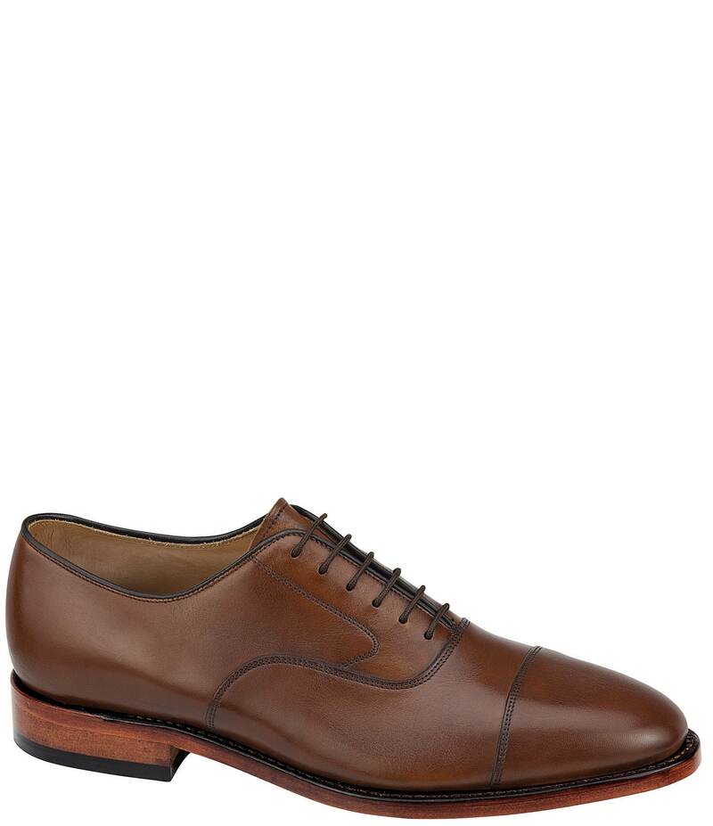 ジョンストンアンドマーフィー メンズ シューズ ドレスシューズ オックスフォード キャップ レザー Johnston \u0026 Murphy Passport Collection Melton Leather Cap-Toe Oxfords Tan タン