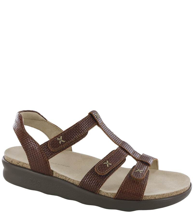 サス レディース シューズ サンダル レザー SAS Sorrento Comfort Leather Sandals Brandy｜ReVida 店