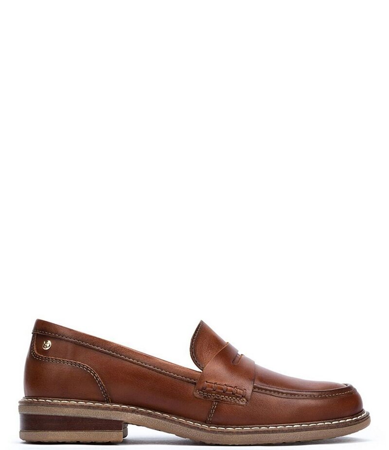 ピコリーノス レディース シューズ スリッポン・ローファー レザー ローファー Pikolinos Aldaya W8J Water Resistant Leather Penny Loafers Cuero