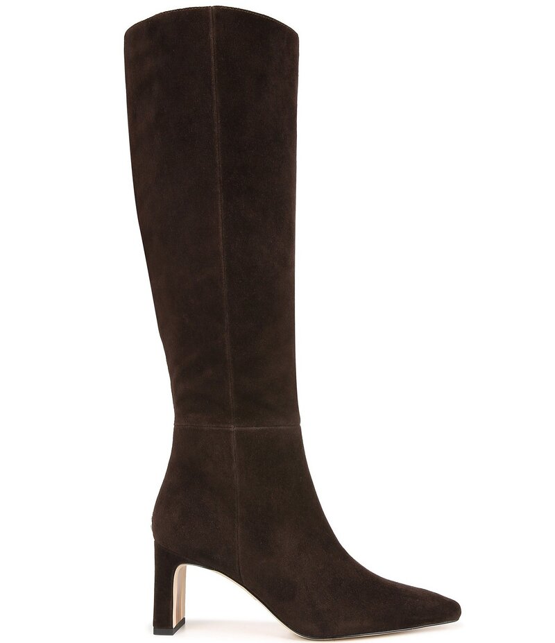 サムエデルマン レディース シューズ ブーツ・レインブーツ トール スエード ブーツ Sam Edelman Sylvia Suede Tall Dress Boots Chocolate Brown ブラウン