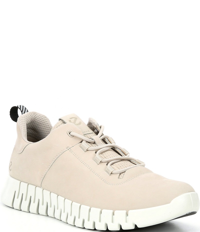 エコー メンズ シューズ スニーカー レザー ECCO Men's Gruuv Leather Sneakers Gravel