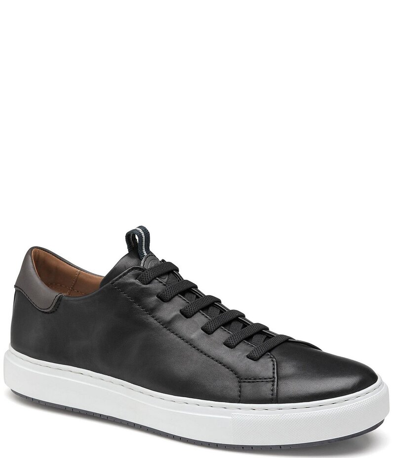 ジョンストンアンドマーフィー メンズ シューズ ドレスシューズ スニーカー レース レザー Johnston & Murphy Men's Anson Leather Lace-To-Toe Sneakers Black ブラック