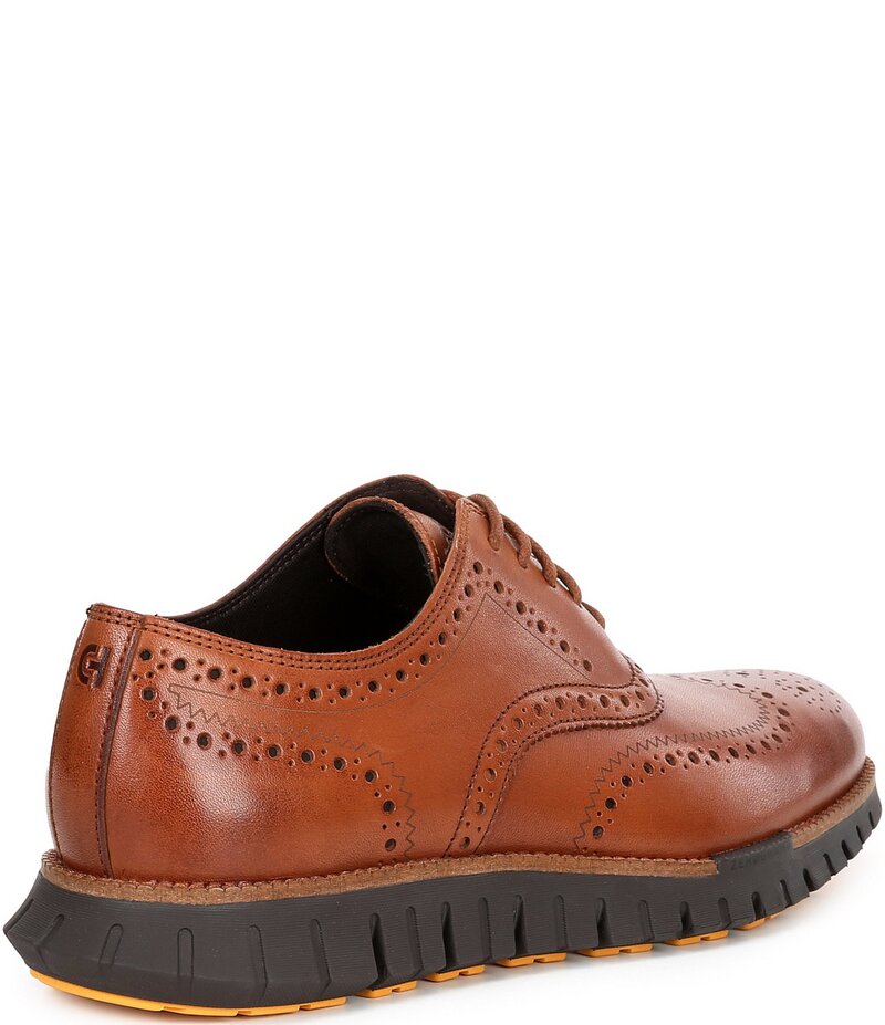 コールハーン メンズ シューズ ドレスシューズ ウィングチップ オックスフォード レザー Cole Haan Men's ZEROGRAND Remastered Wingtip Leather Oxfords British Tan/Java タン