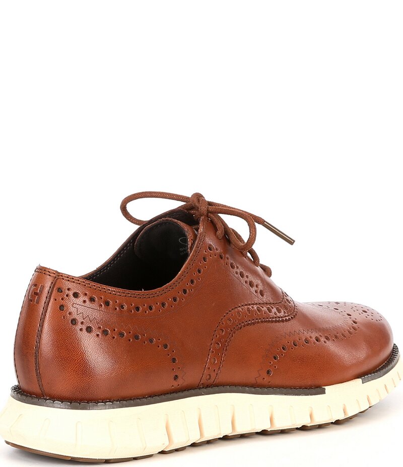 コールハーン メンズ シューズ ドレスシューズ ウィングチップ オックスフォード レザー Cole Haan Men's ZEROGRAND Remastered Wingtip Leather Oxfords Cole Haan Britiah Tan/Ivory アイボリー