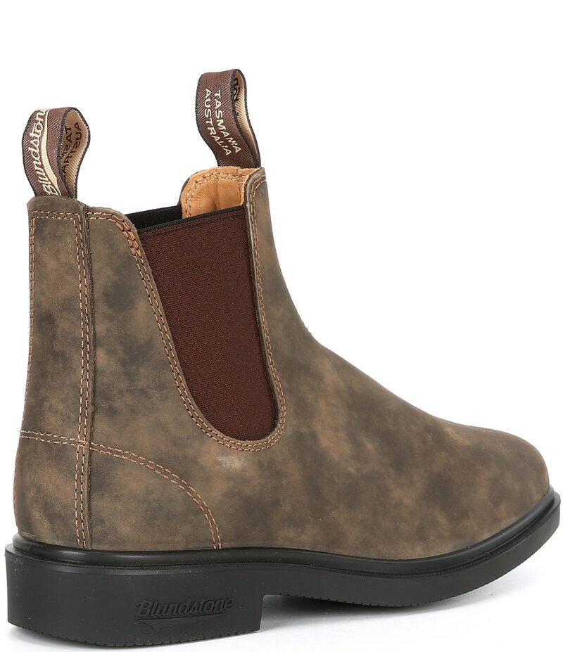 ブランド名石ころ メンズ シューズ ブーツ・レインブーツ チェルシーブーツ チェルシー ブーツ Blundstone Men\u0027s Dress Water-Resistant Chelsea Boots Rustic Brown 赤銅色