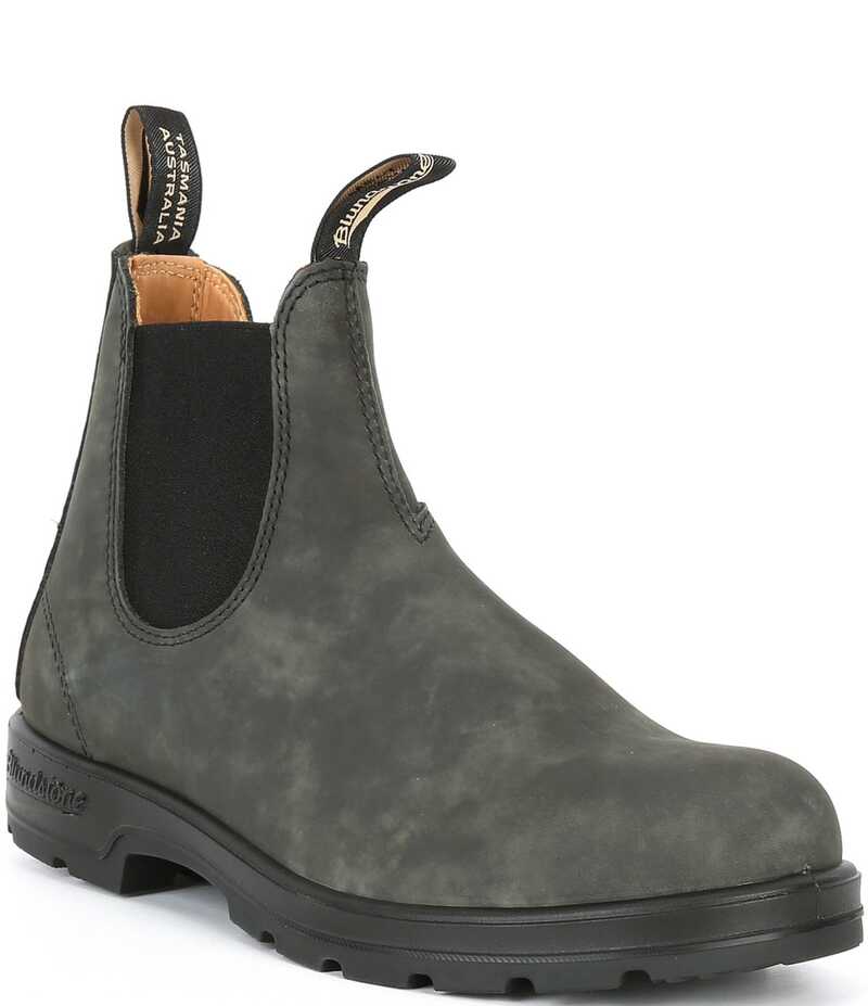 ブランド名石ころ メンズ シューズ ブーツ・レインブーツ チェルシーブーツ チェルシー ブーツ Blundstone Ant Brn 550 Chelsea Boots Rustic Black 黒いこと