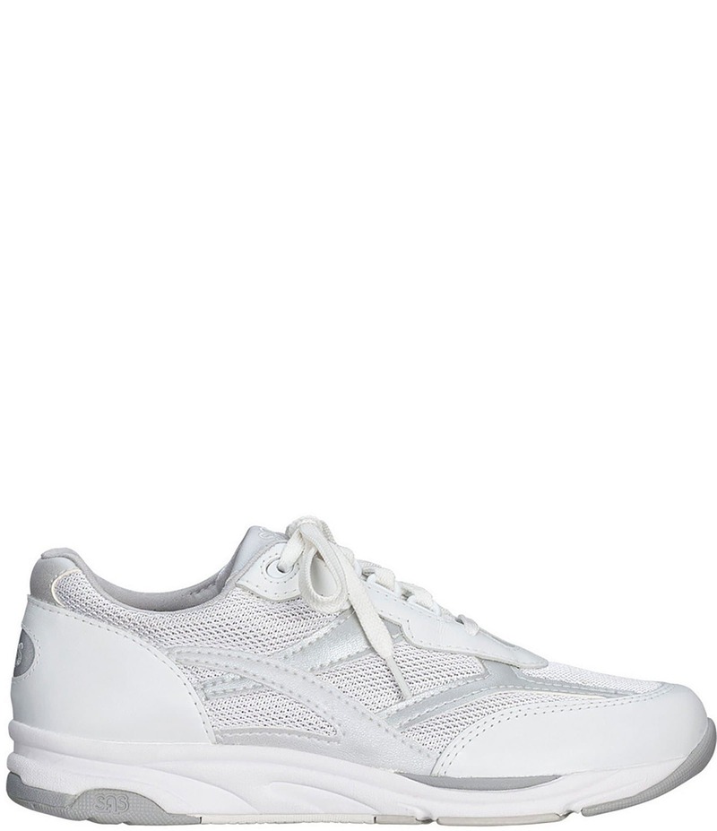 サス レディース シューズ スニーカー メッシュ レザー SAS Tour Leather & Mesh Wedge Sneakers Silver シルバー